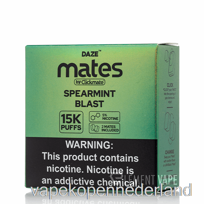 Vape Nederland 7 Daze Mate Pods Groene Munt Explosie